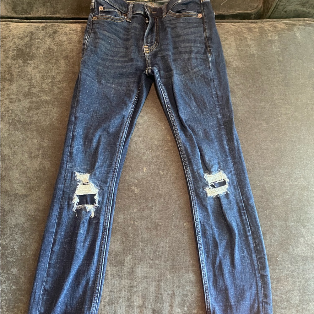 Boys Abercrombie 9/10 Slim Fit Jeans